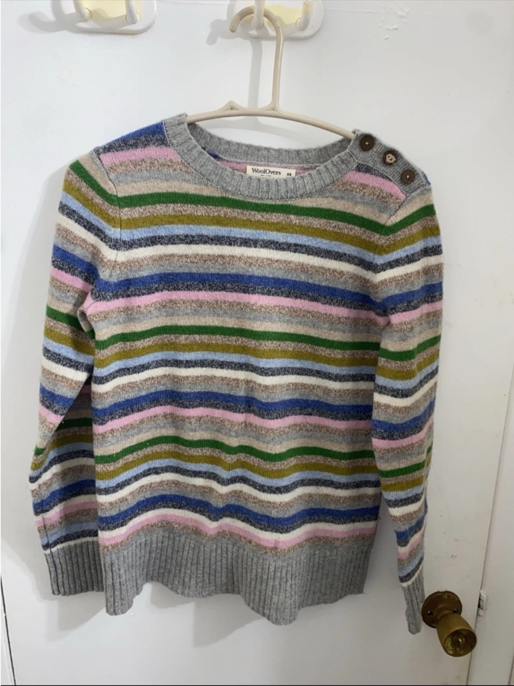 Striped Crewneck Sweater in Multi-Color